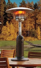 Tabletop 21 inch Tall Gas Propane Patio Heater Uline H-5221 Bronze! New in Box!