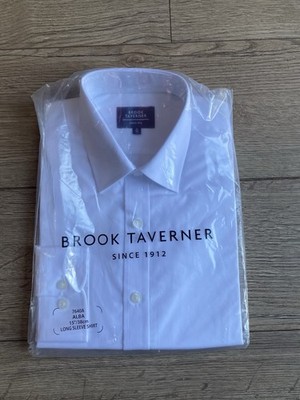 Brook Taverner Alba Herren Slim Fit Hemd Größe 15/38''