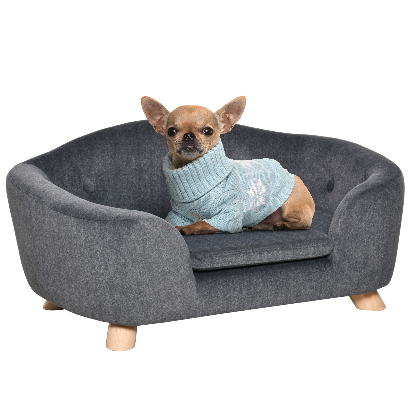 Cuccia PawHut Cani Piccoli 6kg Grigio | Subito Disponibile