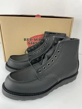 Red Wing 8074 Classic Moc Boots Black Harness Leather Mens Size 8.5 D Seconds
