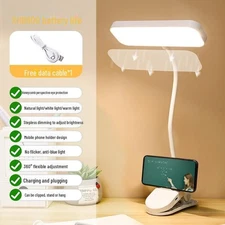 Dimmable LED Desk Light Touch Sensor Table Bedside Reading Lamp USB Rechargeable