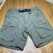 Boy Scouts of America Cargo shorts Mens M green Classic Polyester Zip off