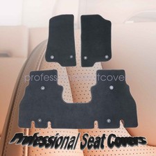 New For 2018-2024 Jeep Wrangler Full Set Velour Floor Mats Carpet Black 3pcs New For 2018-2024 Jeep Wrangler Full Set Velour Floor Mats Carpet Black 3pcs