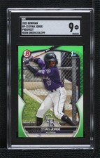 2023 Bowman Prospects Neon Green 226/399 Dyan Jorge #BP-22 SGC 9 MINT 09br