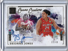 2025 Panini Impeccable WNBA Brionna Jones GOLD CANVAS AUTO #33/49 signed Dream