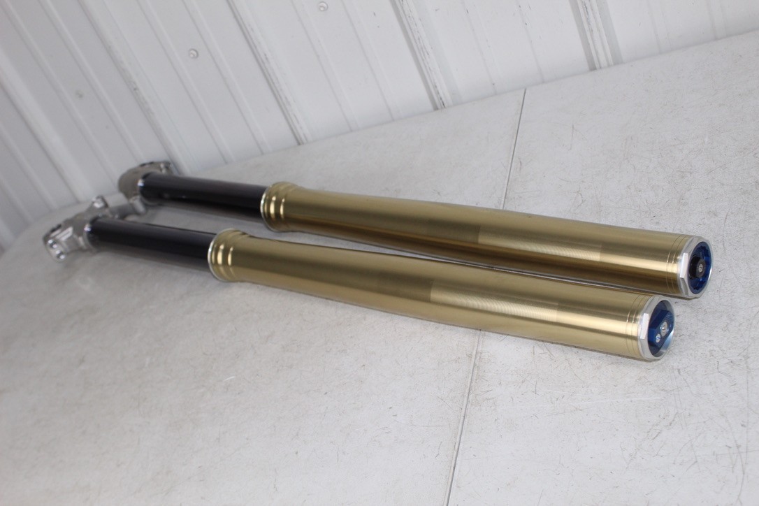 NEW 2013 Kawasaki KX250F OEM Showa SFF Spring Front Fork Set Forks
