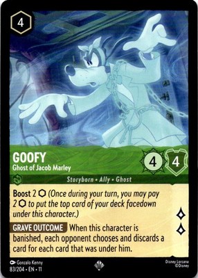Goofy - Ghost of Jacob Marley NM Super Rare Winterspell Lorcana