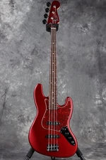 Fender / FSR Collection Hybrid II Jazz Bass Satin Candy Apple Red Matching Head