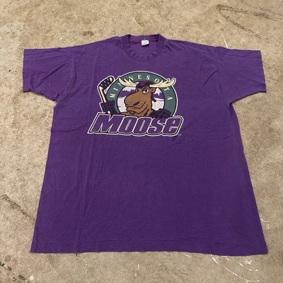 Vintage MINNESOTA MOOSE Defunct St. Paul MN IHL Hockey Team Mens 2XL T-Shirt