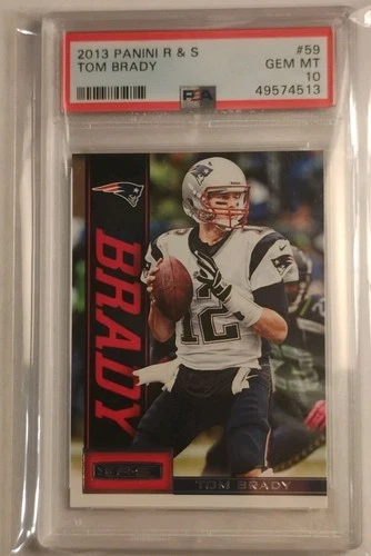 2013 Panini Rookies & Stars Tom Brady #59 PSA 10 Patriots Base Set NFL