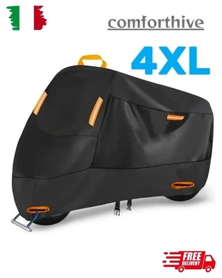 TELO COPRIMOTO 4XL 295x110x140 CM IMPERMEABILE ANTI PIOGGIA ANTI UV ANTIFURTO - Immagine 1 di 4