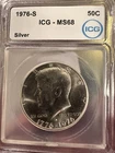 1976-S Kennedy Half Dollar ICG MS68 Uncirculated Silver 50C San Francisco