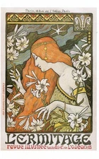 L'Ermitage, Poster Art, Paul Berthon (French, 1872-1910), 2024 --New POSTCARD