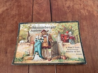 01 ÉTIQUETTE VIN ALLEMAND 19 eme JOHANNISBERGER AUSLESE