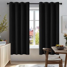 Deconovo Blackout Curtains Super Soft Thermal Insulated Energy Saving Curtains
