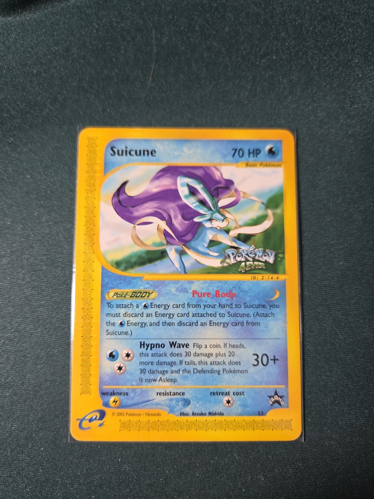 Pokémon TCG Suicune Wizards Black Star Promos, 53 Regular Promo LP