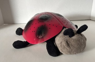 Cloud B Ladybug Twilight Projector Red Black Plush Hard Shell Nightlight Stars