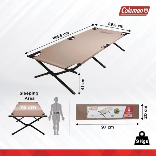 Coleman Trailhead II Large Folding Cot with Easy Setup & Takedown - Picture 3 of 4