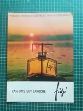 778 belle PUBLICITE ANCIENNE circa 1970 Parfum Fidji Guy Laroche Dos Renault 16