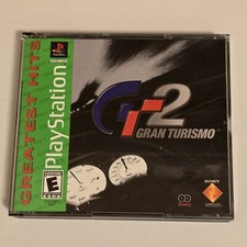 Playstation 1 Gran Turismo 2 Greatest Hits PS1 2-disc Fat Green Case
