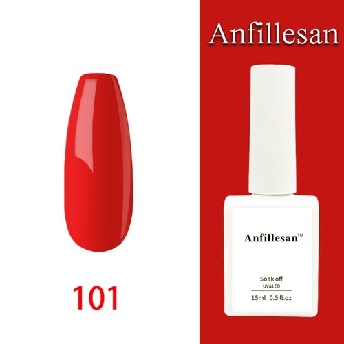 Anfillesan 15ML Gel Nail Polish Summer Nail Soak Off LED UV Gel Top/Base Coat - Picture 136 of 203