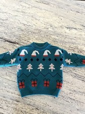 kids ugly christmas sweater Boys , Green, Pullover