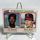 Nolan Ryan & JR Richard 1980 Topps ‘79 Strikeout Leaders #206 Angels EX Card