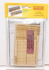 Proses HL-K-06, 2 x Steel Loads, Flat Car Freight Load & Scenery, HO OO Scale