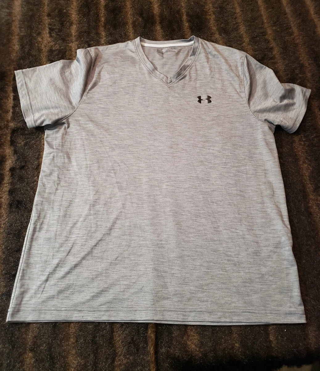 Under Armour Loose Heatgear Womens Size XL Short Sleeve V Neck