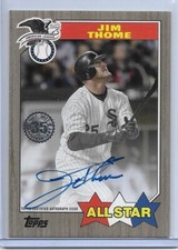 2022 TOPPS 1987 TOPPS AS GOLD JIM THOME AUTO SIGNED #D/25 CHICAGO WHITE SOX