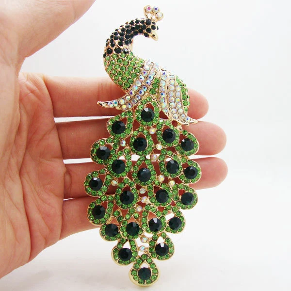 Green brooches and online pins