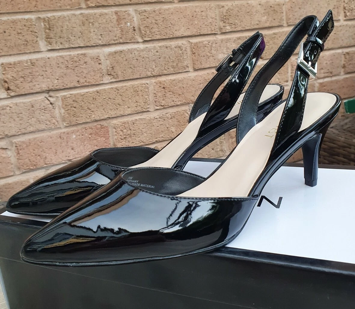 Ladies slingback deals court shoes