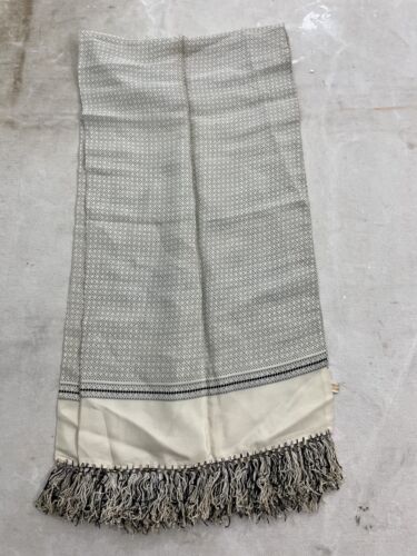 50’s Fringed Silk Scarf (needs Repair!!!) A6801 crv - Picture 2 of 18
