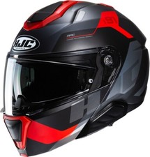 CASCO MODULARE APRIBILE HJC i91 CARST MC1SF NERO ROSSO BLACK RED 22.06 TG S