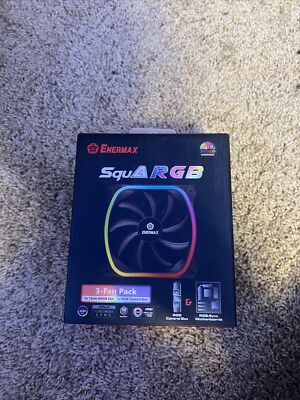 Enermax SquA RGB UCSQARGB12P-BP3 120mm Cooling Case Fan, 3-Pack