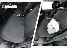 Doppel Schutzmatte Hintere Sitzbank Hundetransport paast f&uuml;r Mercedes C-Klasse