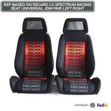 Front Seat Jdm Pair Left-right Recaro Lx Slider Pair Sport Racing