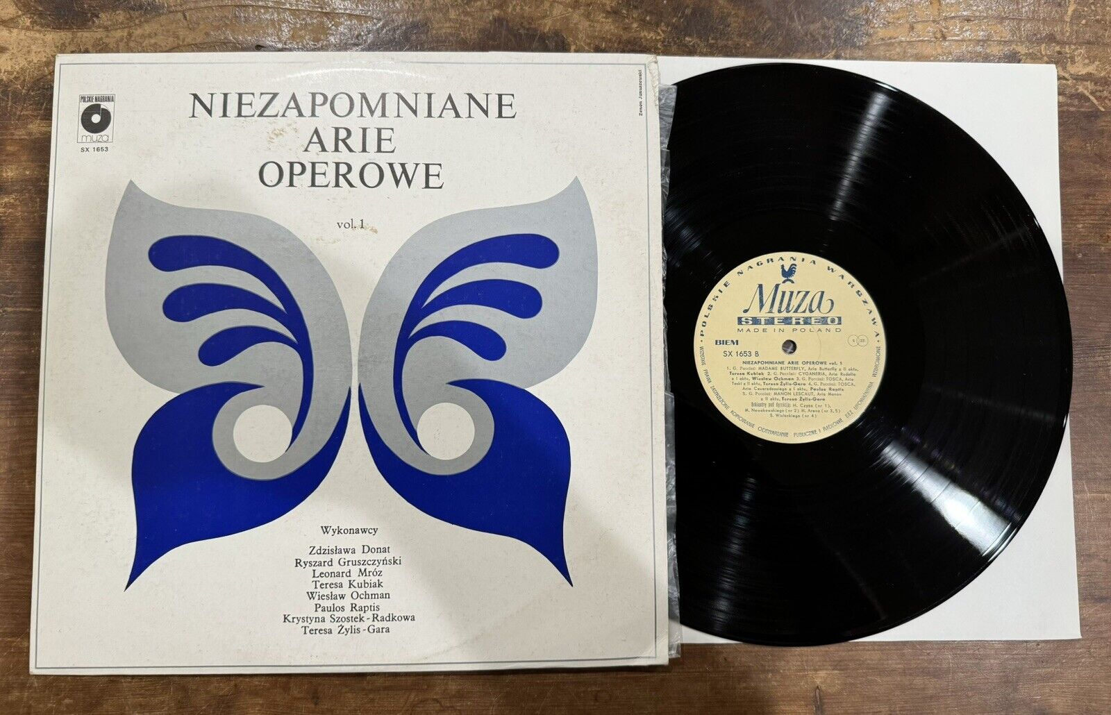 v/a Niezapomniane Arie Operowe Vol. 1 LP Muza SX 1653 - Polish - Opera - NM