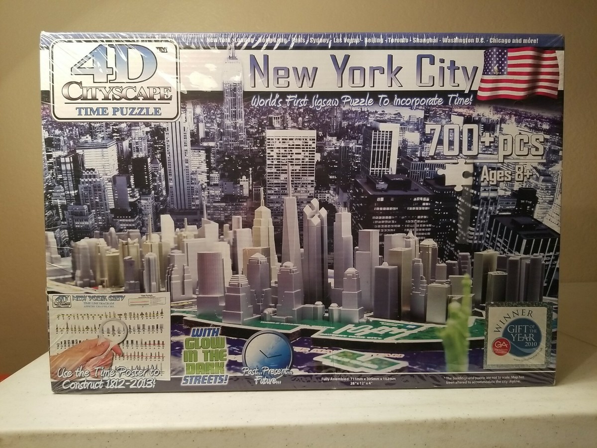New York City 4D Cityscape Time Puzzle Glow in the Dark 700+