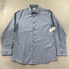 Bar lll Shirt Mens Large Blue Button Up Slim Fit Stretch Comfort Casual