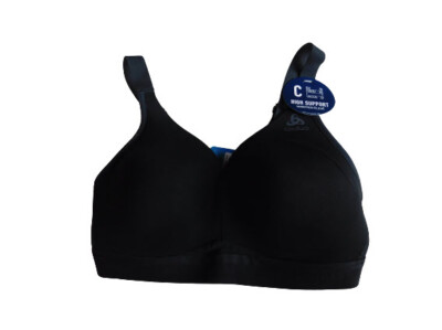 Odlo Damen Sports Bra High Support Größe 70c in schwarz Kleidung NEU