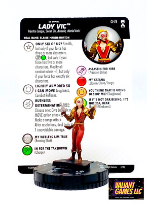 DC Heroclix Lady Vic #043 w/ Card DC Rebirth Set