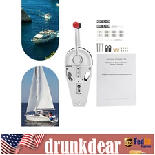 Marine Boat Twin Lever Dual Engine Shift Throttle Top-Mount Engine Control