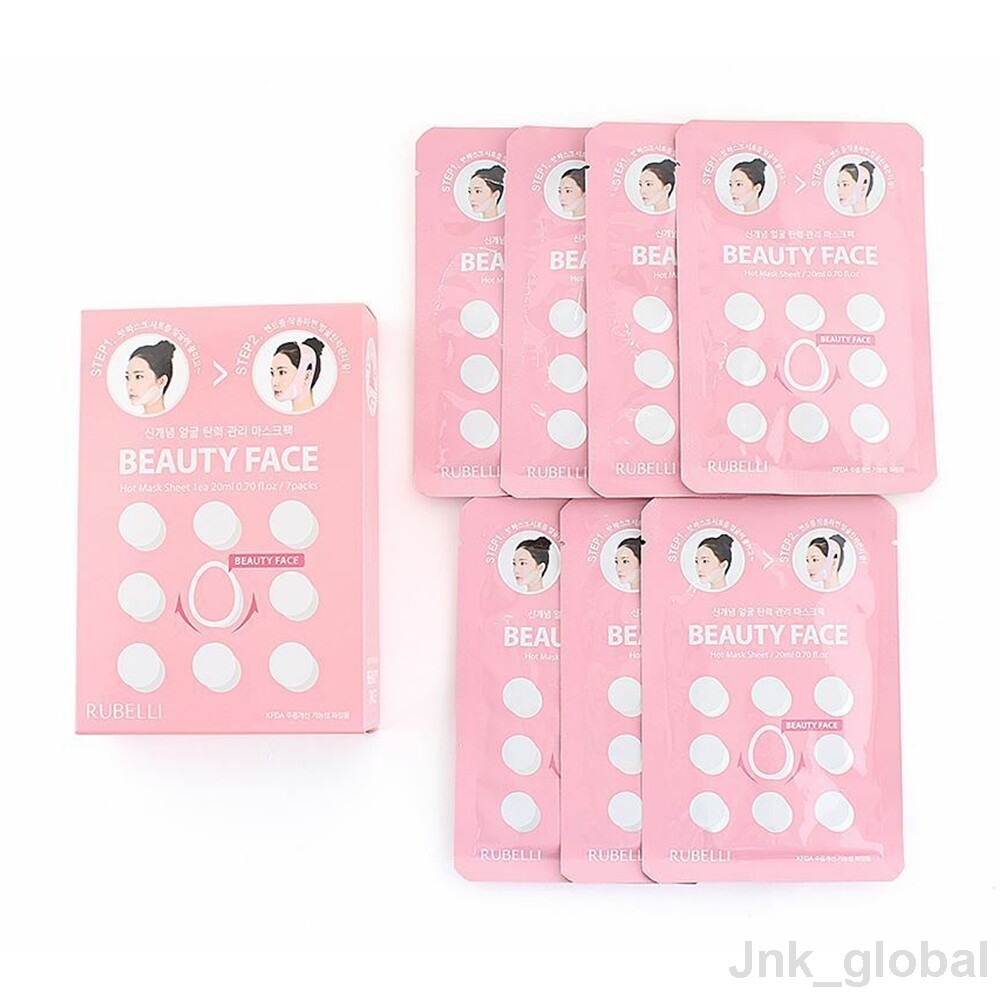 Rubelli Beauty Face Set 7 Face Sheets V Line Face Lift UP Refill 7ea