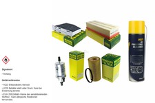 MANN FILTER Paket MANNOL Klimareiniger für VW EOS 1F7 1F8 2.0 TFSI