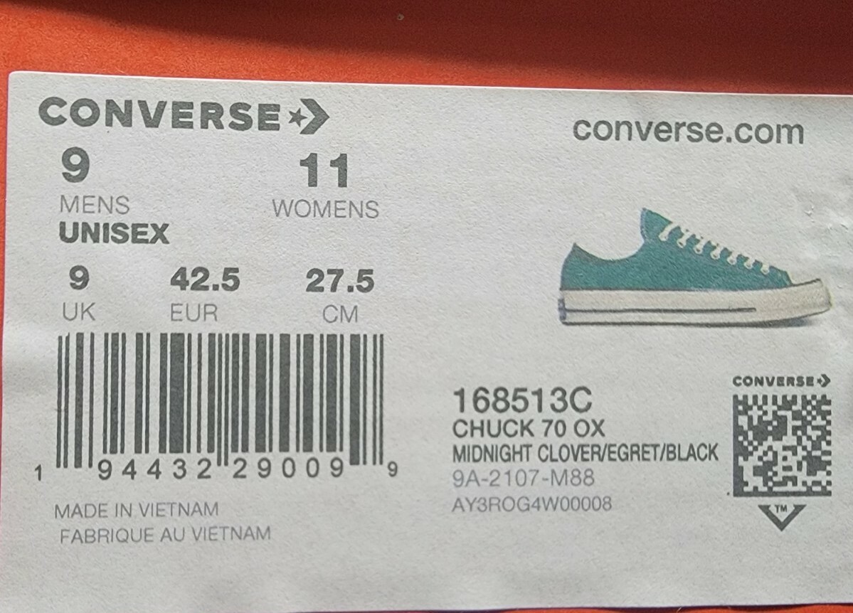 靴 converse ct70 ox midnight clover 27.0 Converse Chuck 70 Hi Ox sneakers in midnight clover | ASOS