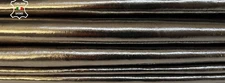 METALLIC PEWTER CRINKLED Soft Italian Lambskin leather 2 skins 9sqf 0.9mm #B9349