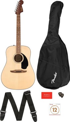 Fender California Standard Redondo Mini Acoustic Guitar Pack - Natural