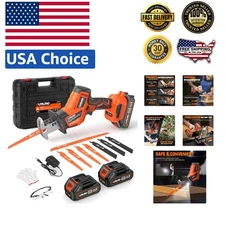 Compact Cordless Reciprocating Saw – Easy 30 Min Runtime for Heavy DIY Projects