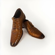 Stacy Adams Shoes Men's Size 10.5 M Roselli Leather Sole Ostrich